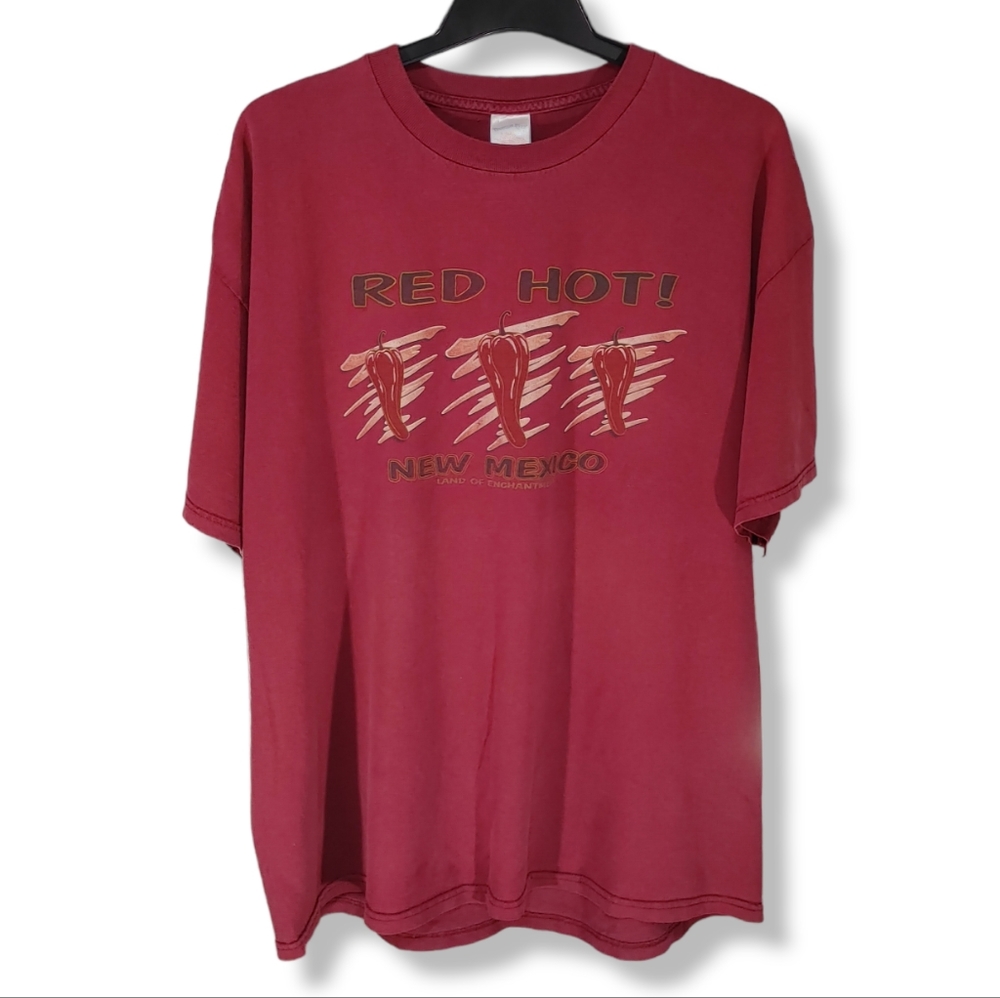 Vintage Red Hot New Mexico T Shirt Mens Size XXL Land of Enchantment Vtg Tee
